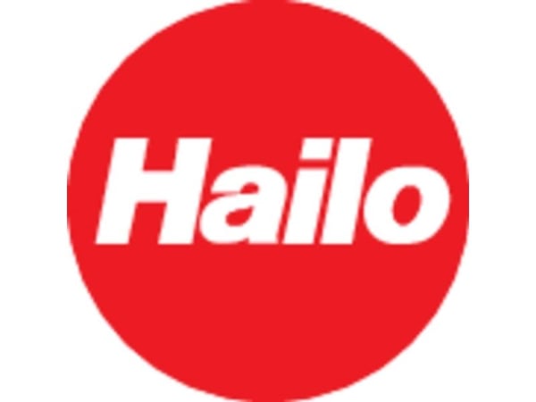 Hailo L80 ComfortLine sikkerhetsstige i aluminium, 4 trinn XXL aluminiumstrinn med sklisikre ribber og ekstra dyp - 1 stk (8040-407)