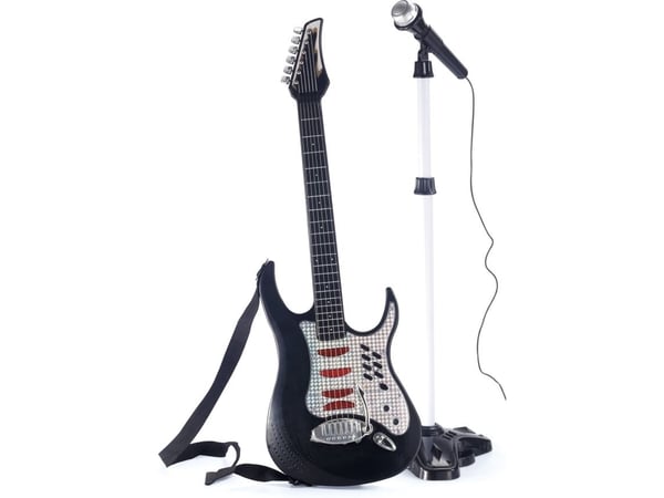 MUSIKK - EL-GITAR M/ MIKROFON + STATIV