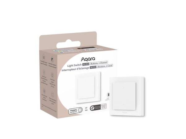 Aqara Light Switch H2 EU (2 Buttons, 1 Channel)