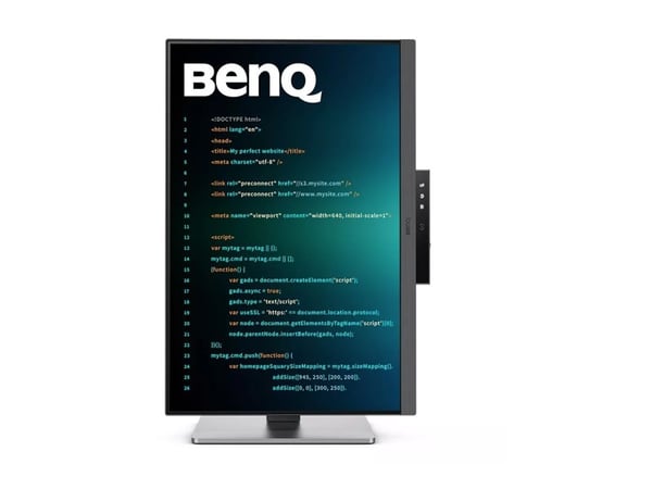 BenQ RD240Q - LED-skjerm - 24.1" - 2560 x 1600 WQXGA @ 60 Hz - IPS - 300 cd/m² - 1000:1 - HDR10 - 5 ms - HDMI, DisplayPort, USB-C - hodetelefon / h...