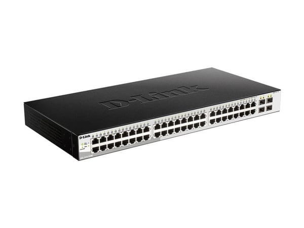 D-Link DGS 1210-52/ME - Kytkin - Hallittu - 48 x 10/100/1000 + 4 x Gigabit SFP - Telineasennettava
