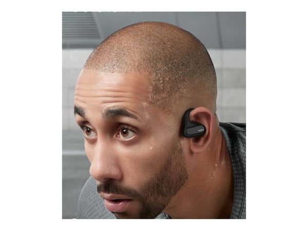 Belkin SoundForm ClearFit - True wireless-hodetelefoner med mikrofon - åpent øre - over-øret-montering - Bluetooth - svart
