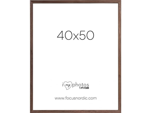 Focus Rock valnøttfiner billedramme 40x50