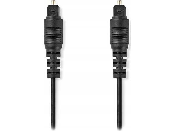Nedis CAGL25000BK100, Toslink, Hankjønn, Toslink, Hankjønn, 10 m, Sort