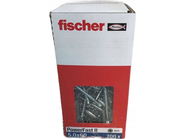Fischer 670642, Skru, Metall, Tre, Generell nytte, Delgjenge, Torx