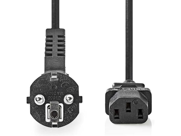 Nedis CEGL10000BK20, 2 m, ?CEE 7/5, C13 liitin, 250 V