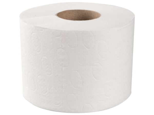 Toiletpapir, ABENA Care-Ness Excellent, 2-lags, 50m x 9cm, Ø12cm, hvid