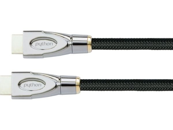 Kaapeli PYTHON Python HDMI" 2.1 Kaapeli 8K UHD-2 Nylongeflecht schwarz 1m