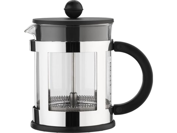 bodum BRS/INX PRESS KENYA Kaffemaskine Transparent, Sort Kapacitet kopper=4