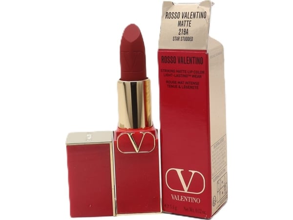 Valentino Rosso Rosso Matte Cream huulipuna 219A uudelleentäytettävä 3,5 g