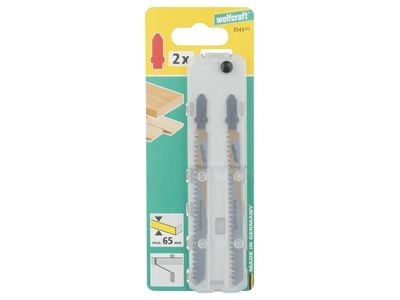 wolfcraft GmbH 4006885354302, Stikksagblad, Tre, High Carbon Steel (HCS), Grå, 9 cm, 2,8 mm
