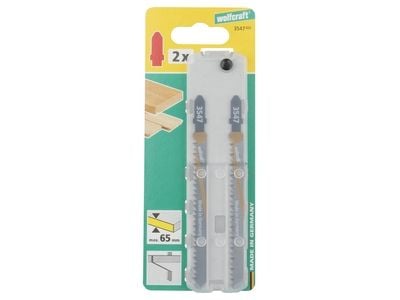 wolfcraft GmbH 4006885354708, Stikksagblad, Tre, High Carbon Steel (HCS), Grå, 9 cm, 3 mm
