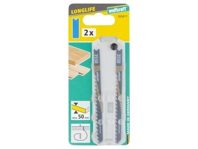 wolfcraft GmbH 4006885355002, Stikksagblad, Tre, High Carbon Steel (HCS), Sort, 7,5 cm, 4 mm