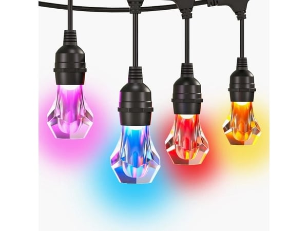 Nanoleaf Nanoleaf Essentials Smart Multicolour Outdoor String Light Starter Kit - 30 m moniväriset ulkovalaisimet, 55 Lm/bulb, 27 W 2700 K-6500 K, ...