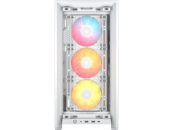 CORSAIR FRAME 4000D RS ARGB - Midi-tårn gaming - utvidet ATX (E-ATX) - sidepanel med vindu (herdet glass) - ingen strømforsyning (ATX) - hvit - USB...