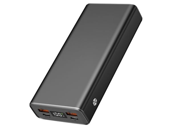2GO Alu 20, 20000 mAh, Power Delivery, 42,5 W, Sort