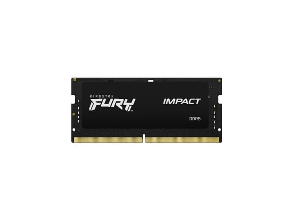 Kingston FURY Impact - DDR5 - modul - 32 GB - SO DIMM 262-pin - 4800 MHz / PC5-38400 - CL38 - 1.1 V - ikke-bufret - on-die ECC - for Intel Next Uni...
