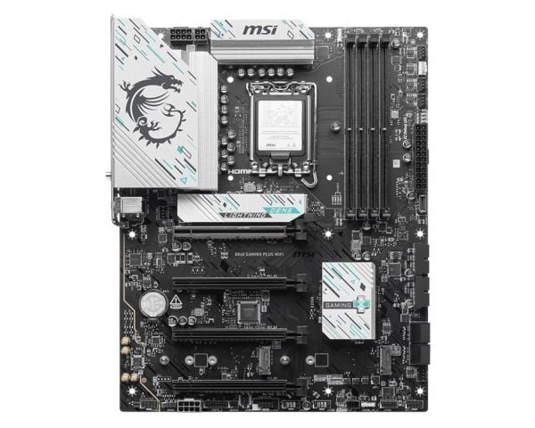 MSI B860 GAMING PLUS WIFI - Hovedkort - ATX - LGA1851-sokkel - B860 Chipset - USB 3.2 Gen 2, USB 3.2 Gen 1 - 5 Gigabit Ethernet, Wi-Fi 7 - innbygd ...