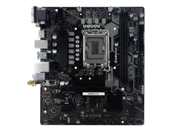 Biostar Z690MX2-E D4 - 6.0 - hovedkort - micro ATX - LGA1700-sokkel - Z690 Chipset - USB 3.2 Gen 1 - 2.5 Gigabit LAN - innbygd grafikk (CPU kreves)...