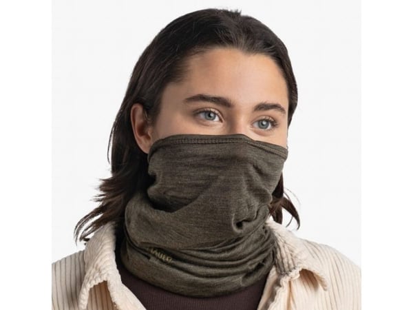 BUFF MERINO LIGHTWEIGHT monikäyttöinen rintareppu aikuisille SOLID BARK