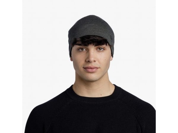 BUFF MERINO MIDWEIGHT BEANIE SOLID BARK keps