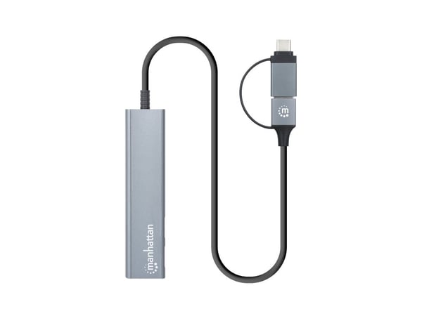 Manhattan 181075, USB 3.2 Gen 1 (3.1 Gen 1) Type-A + Type-C, USB 3.2 Gen 1 (3.1 Gen 1) Type-A, USB 3.2 Gen 1 (3.1 Gen 1) Type-C, 5000 Mbit/s, Harma...