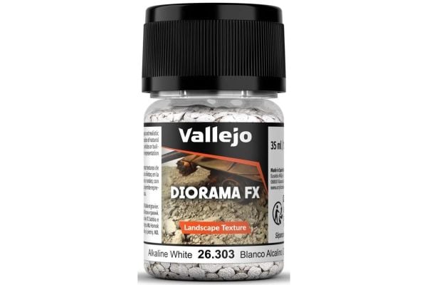 Vallejo 26.303 - Diorama FX - Landskapstexturer - Alkalisk vit (2-5 mm)