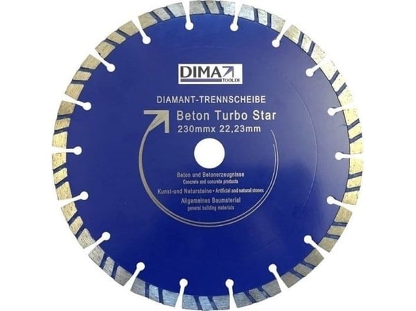 Slip-/kapskiva Sourcing DISC 50003612 DIAMOND TURBOSTAR 230x22mm