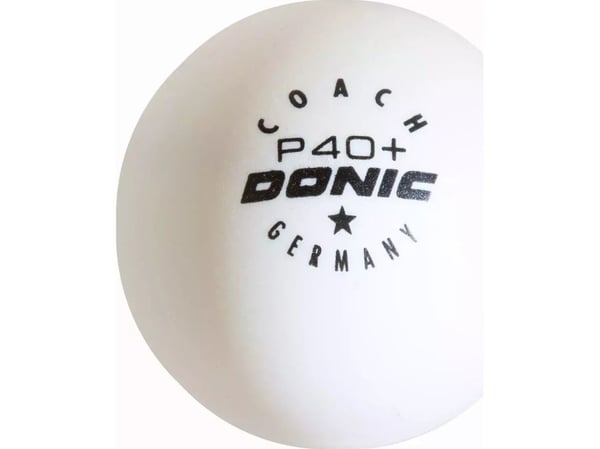 Bordtennisballer DONIC P40+ Trener 1xv. 120 stk Hvit Bordtennisballer DONIC P40+ Trener 1xv. 120 stk Hvit