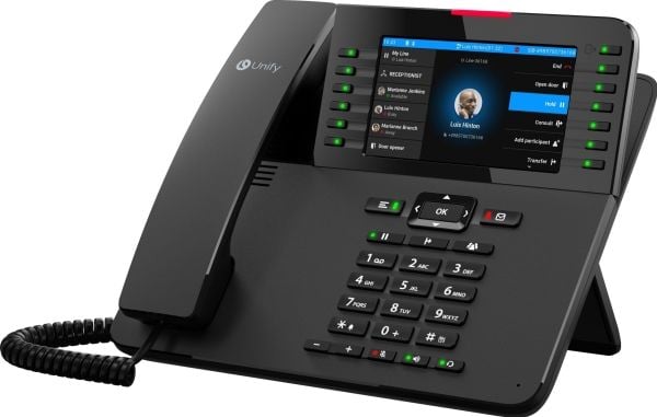 Unify OpenScape bordtelefon CP710 - VoIP-telefon - SIP, HFA - flerlinjedrift - svart (L30250-F600-C583)