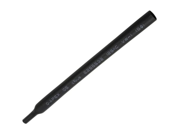 TRU COMPONENTS 1572140 krympslang utan lim svart 5 mm 2,50 mm krympningshastighet 2:1 10 m