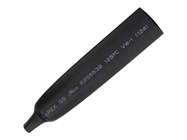TRU COMPONENTS 1572143 Kutistusputki ilman liimaa Musta 12 mm 6 mm Kutistumisnopeus:2:1 5,00 m