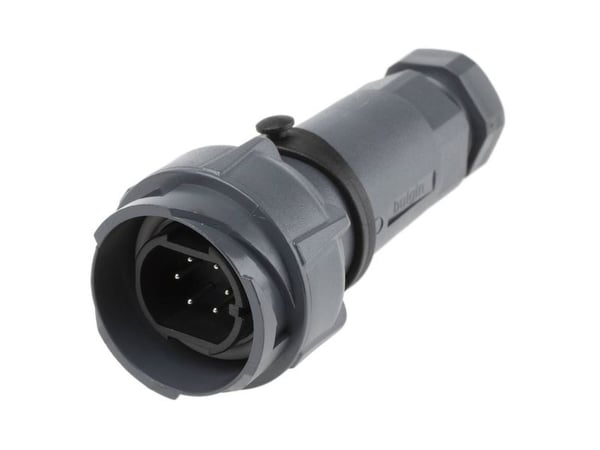 Bulgin PXP7011/06P/ST/0709 rundstiftkontakt, rett samlet polantall 6, Serie Buccaneer 7000 (1 stk)