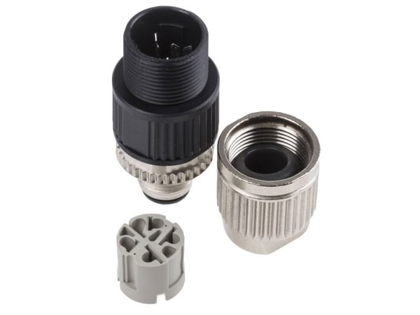 Harting 21 03 272 1505 Anturi, toimilaitteen liitin, M12 Liitin, suora Napaluku (RJ): 5 1 kpl