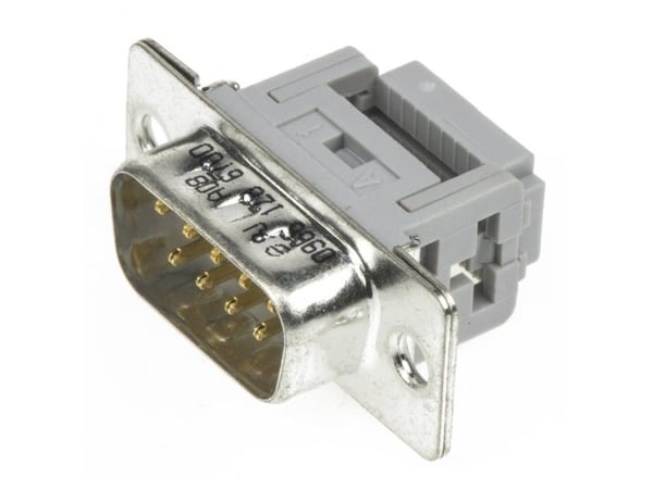 Harting D-SUB hanstiftlist 180°, poltall: 9 Schneid-Klemm 09 66 128 6700, 1 stk (09 66 128 6700)
