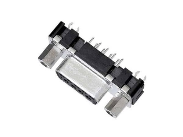 Harting 09 66 151 6513, D-Sub 1, Sort, Metallic, Polybutylenterephthalat (PBT), Stål, Termoplastisk harpiks, Kobberlegering, 10 mO, 1000 V