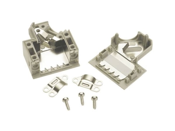 HARTING 09 67 025 0573 09670250573 D-Sub-kabinett Poltall: 25 Plast, metallisert 45° grå 1 stk