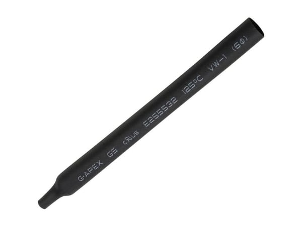 TRU COMPONENTS 1566757 Kutistusputket ilman liimaa Musta 6 mm 3 mm Kutistumisnopeus:2:1 10 m 10 m