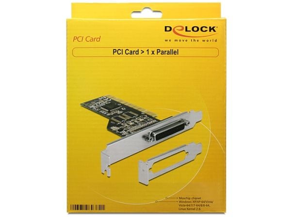 DeLock PCI-kort > 1 x Parallell - Parallelladapter - PCI - IEEE 1284 (89362)