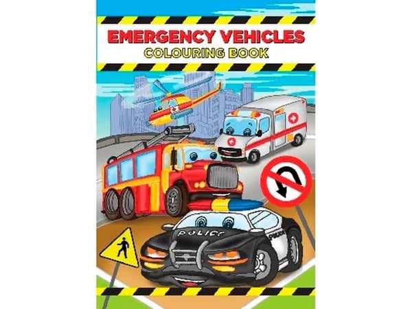 Malebok A4 Emergency Vehicles (16 sider) |