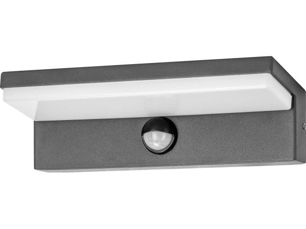 PACHIRA LED 9W, puutarhavalaisin liiketunnistimella, 500lm, IP54, 4000K, musta