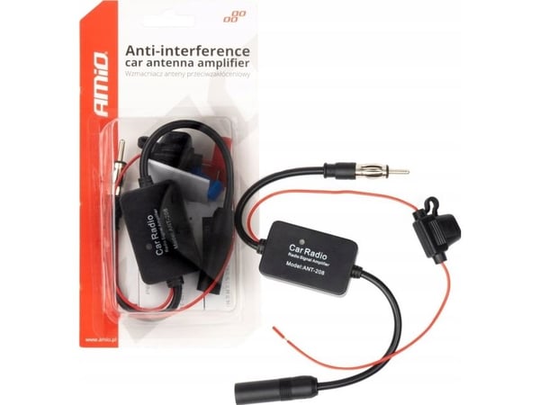 Auton antennivahvistin häiriönesto 12v amio-04133
