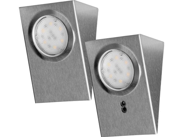 Orno MAKAN LED underskapbelysning 2W 180lm 4000K med berøringsfri bryter INOX