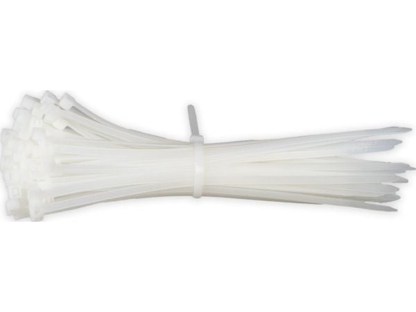 AMiO valkoiset kaapelinsiteet 4.8×200mm 100 kpl amio-04310 amio-04310