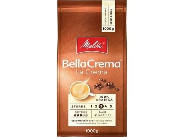 MELITTA BellaCrema LaCrema 1kg. kahvipavut