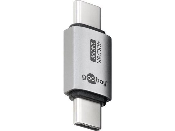 Goobay 74448, USB-C, USB-C, Silver