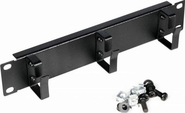 Equip EZMR-10-B, Kabelring, Sort, Metall, 1U, 25,4 cm (10"), 254 mm