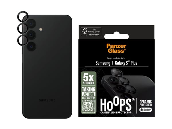 PanzerGlass Hoops - Linsebeskytter for mobiltelefon - keramikk - for Samsung Galaxy S25+
