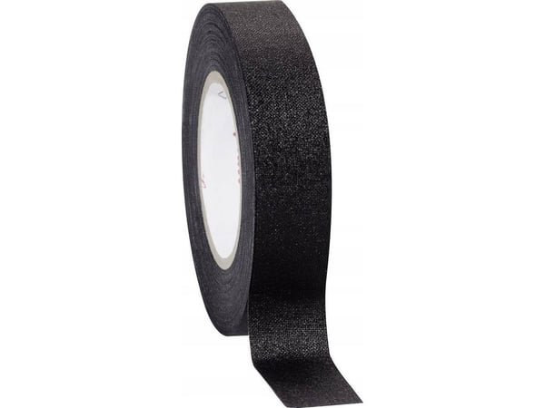 Coroplast 80284 tekstiltape sort 10 m x 15 mm (1 stk)