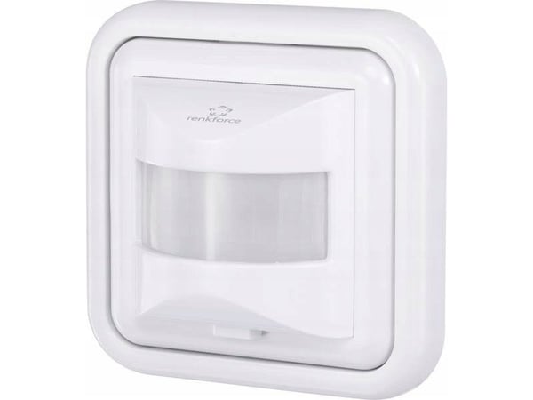 Renkforce innfelt PIR-bevegelsessensor 4016139070186 160° relé hvit IP20 (4016139070186)